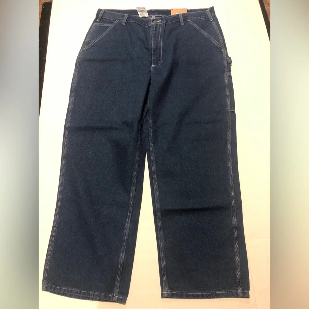 Carhartt Mens 42X30 Loose Original Fit Work Dungaree Jean B13-DST Irregular - Picture 6 of 13